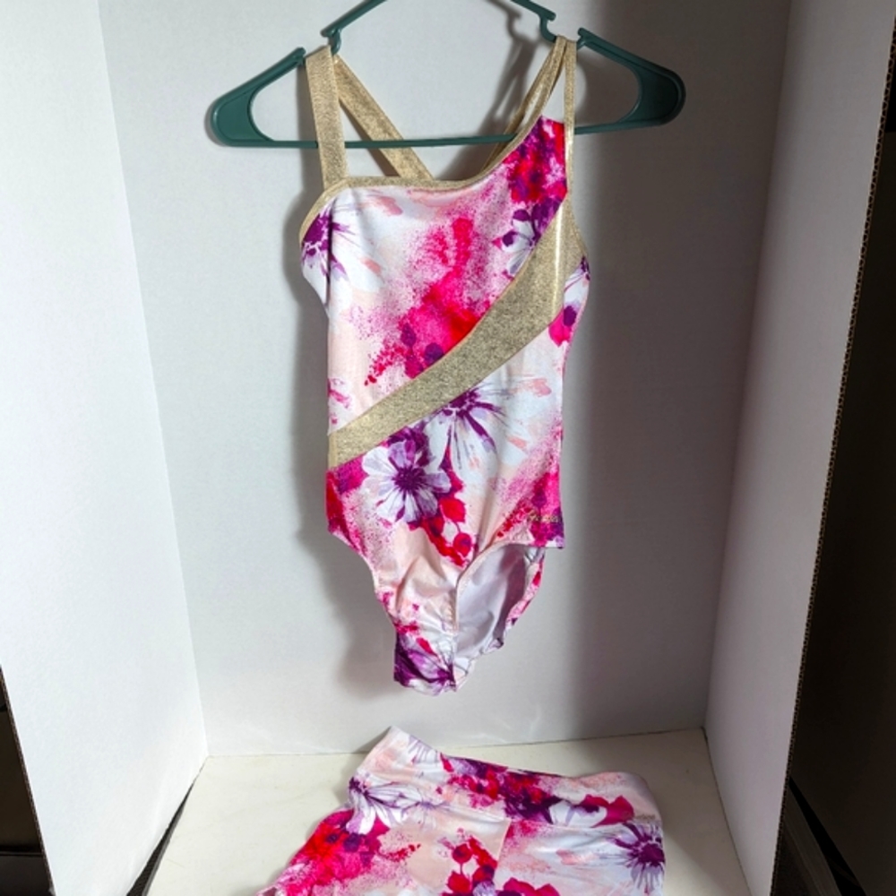 Justice dance athletic beach set sz xl